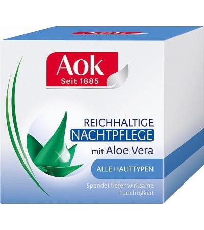 AOK Reichhaltige-Nachtpflege Aloe Vera 50 ml