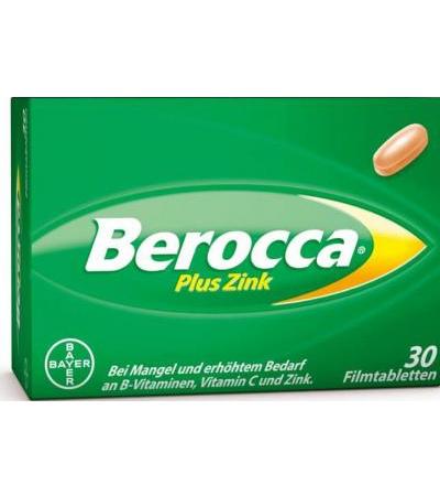 Berocca® plus Zink – Filmtabletten 30 Stk.
