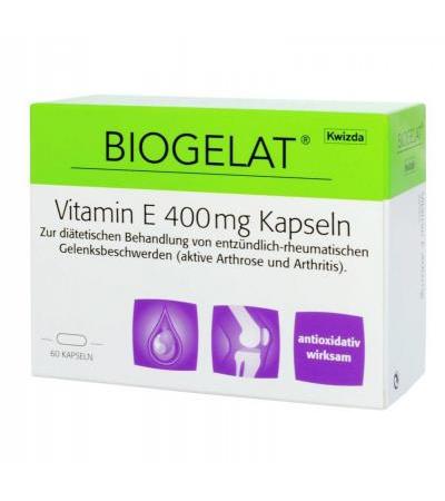 BIOGELAT VITAMIN E 400 mg 60 Stk.