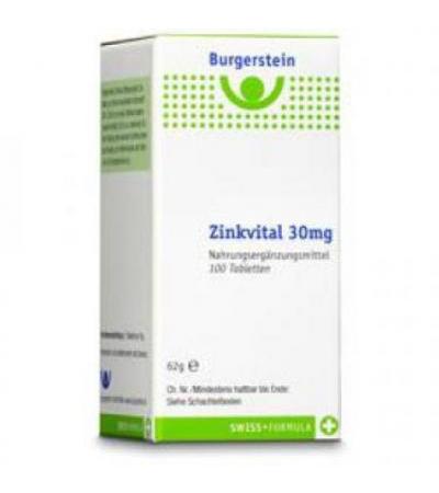 Burgerstein Zink Vital Tabletten 30mg 100 Stück 40 Stk.