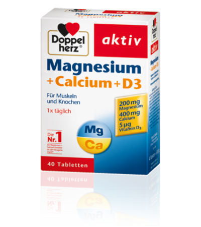 Doppelherz Magnesium + Calcium + D3 100 Stk.