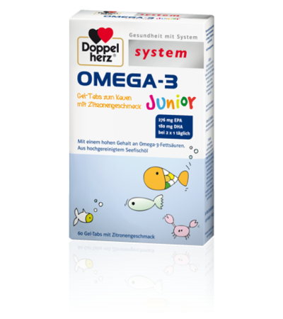 Doppelherz system Omega 3 Junior Gel Tabs 60 Tabs 60 Stk.