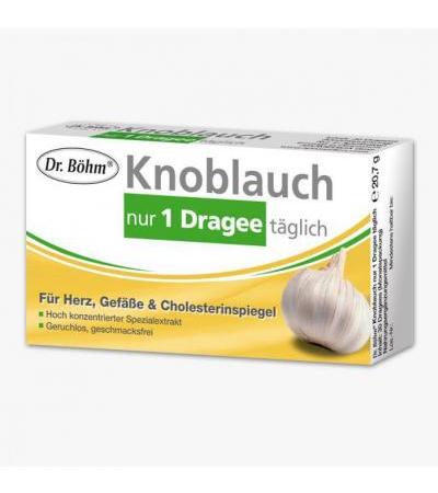 Dr. Böhm Knoblauch nur 1 Dragee täglich 30 Stk.