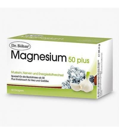 Dr. Böhm Magnesium Dragees 50 Plus 60 Stk.