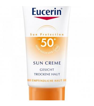 Eucerin SUN CREME LSF 50+ für normale bis trockene Haut 50 ml