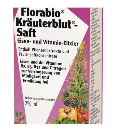 Florabio Kräuterblutsaft 250 ml