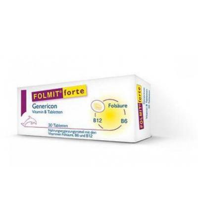 Folmit Forte Genericon Vitamin B Tabletten 30 Stk.