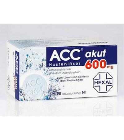 Husten ACC Hexal akut Brausetabletten 600 mg 20 Stk.