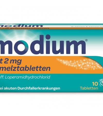 Imodium akut Schmelztabletten 2mg 10 Stk.