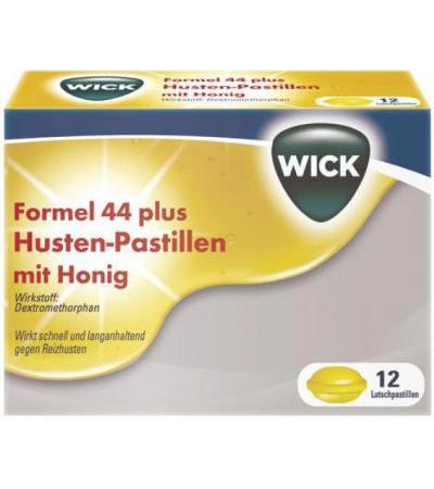 WICK Formel 44 Husten-Pastillen mit Honig 12 Stk.