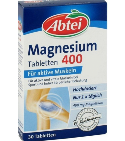 Abtei Magnesium Kapseln 400 30 Stk.
