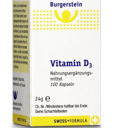 Burgerstein Vitamin D3 100 Kapseln 100 Stk.