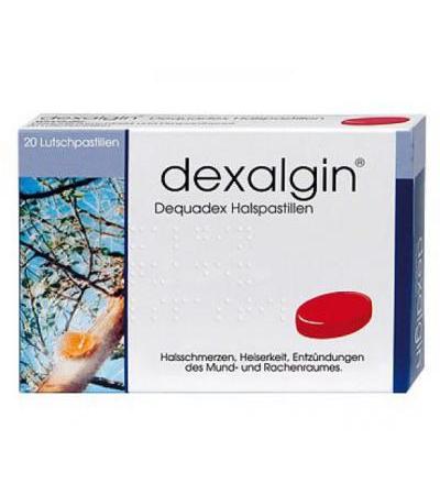 DEXALGIN DEQUADEX Halspastillen 20 Stk.