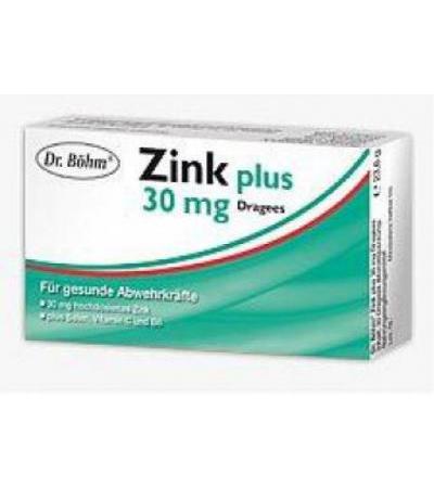 Dr. Böhm Zink Plus 30mg Dragees 30 Stk.