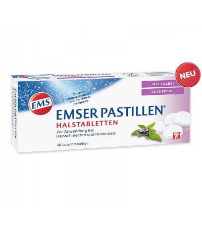 Emser Pastillen Salbei zuckerfrei 30 Stk.