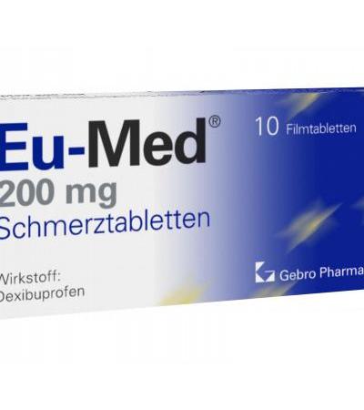 Eu-med Schmerztabletten 200mg 10 Stk.