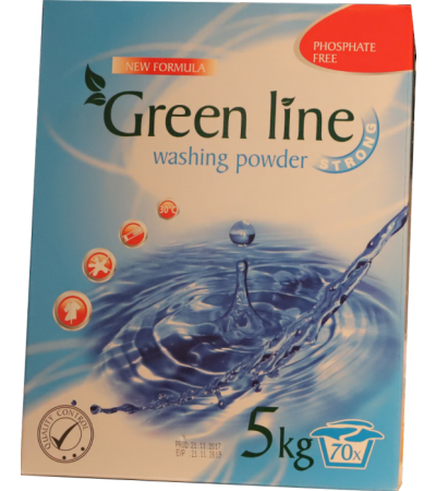 Green Line Universalwaschpulver strong 70 WL 30 bis 90 Grad C 5 kg