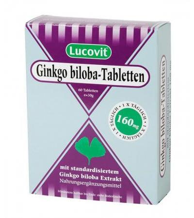 Lucovit Gingko biloba 160mg Tabletten 60 Stk.