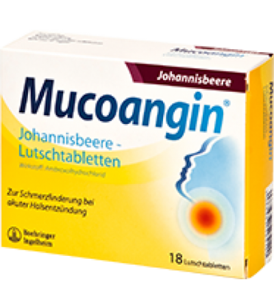 Mucoangin Lutschtabletten Johannisbeere 18 Stk.