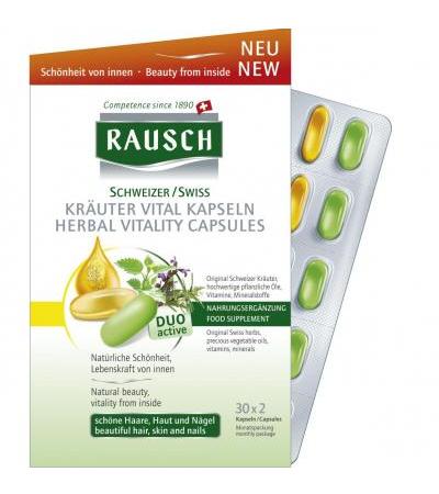 Rausch Schweizer Kräuter Vital Kapseln Monatspackung 60 Stk.