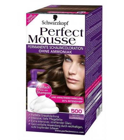 Schwarzkopf Perfect Mousse 500 Mittel-Braun 1 Stk.