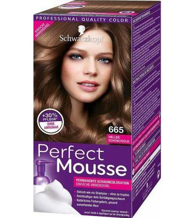 Schwarzkopf Perfect Mousse 665 Helles Goldbraun 1 Stk.