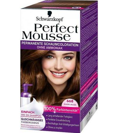 Schwarzkopf Perfect Mousse 668 Haselnuss 1 Stk.