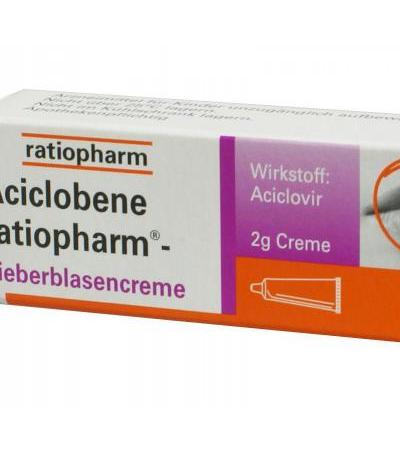 Aciclobene ratiopharm Fieberblasencreme 2 g