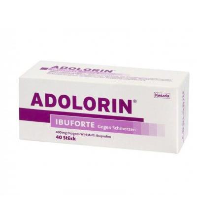 ADOLORIN IBUFORTE 400 mg Dragees 40 Stk.