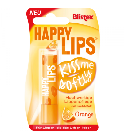 Blistex Happy Lips Hochwertige Lippenpflege Orange 1 Stk.