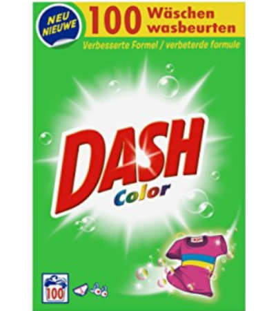 Dash Colorwaschmittel Pulver 100Waschladungen 6 5 kg 6 kg