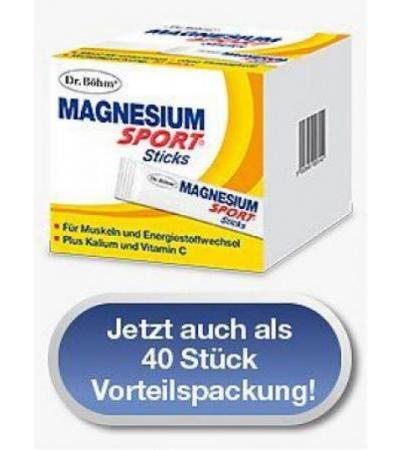 Dr. Böhm Magnesium Sport Sticks 40 Stk.