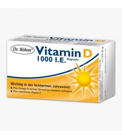 Dr. Böhm Vitamin D 1000 I.E. Kapseln 60 Stk.