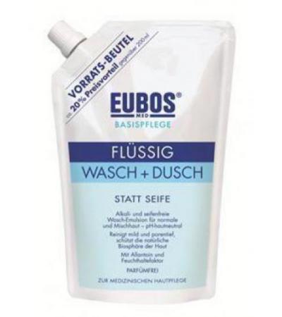 Eubos Wasch- und Duschemulsion BLAU flüssig Nachfüllung 400ml 400 ml