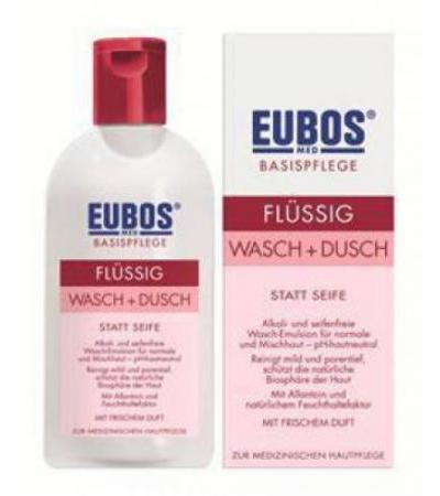 Eubos Wasch- und Duschemulsion ROT Flasche 200 ml