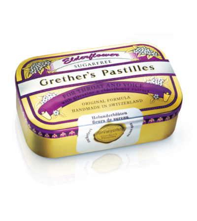 Grether's Pastilles Elderflower Zuckerfrei 110 g