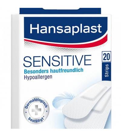 Hansaplast Sensitive MED antibakteriell Strips 20 Stk.