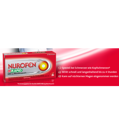 Nurofen Rapid 400 mg Weichkapseln 20 Stk.